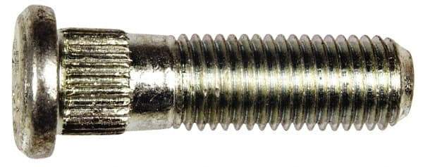 Dorman - M12-1.5 Serrated Bolt Wheel Stud - 13.08mm Knurl, 42mm OAL, 12.5mm Shoulder Length - Makers Industrial Supply