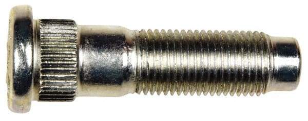 Dorman - 1/2-20 Serrated Bolt Wheel Stud - 0.612" Knurl, 2" OAL, 21/32" Shoulder Length - Makers Industrial Supply