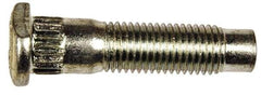 Dorman - M12-1.5 Serrated Bolt Wheel Stud - 13.41mm Knurl, 51.5mm OAL, 13.5mm Shoulder Length - Makers Industrial Supply