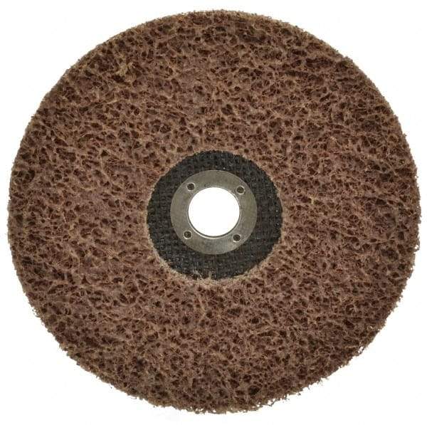 Superior Abrasives - 7" Coarse Grade Aluminum Oxide Deburring Disc - 7/8" Center Hole, Arbor Connection, 7,000 Max RPM - Makers Industrial Supply