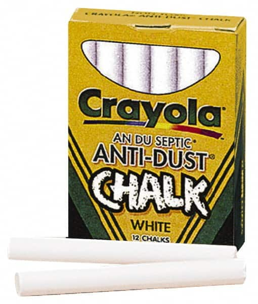 Crayola - Chalk Display/Marking Boards Accessory Type: Nontoxic Anti-Dust Chalks For Use With: Chalk Boards - Makers Industrial Supply