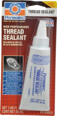 Permatex - 50 mL Tube, White, Paste High Strength Threadlocker - Series 565 - Makers Industrial Supply