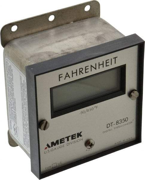 Ametek - -50 to 450°F Digital Thermometer - LCD Display, J Thermocouple Sensor, Battery Power - Makers Industrial Supply