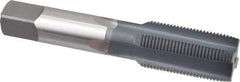 OSG - 1-14 UNS 3B 4 Flute elektraLUBE Finish High Speed Steel Straight Flute Standard Hand Tap - Plug, Right Hand Thread, 5-1/8" OAL, 2-1/2" Thread Length, H4 Limit - Exact Industrial Supply