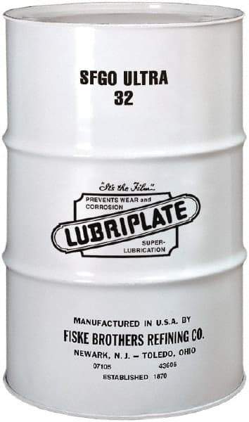 Lubriplate - 55 Gal Drum, ISO 32, SAE 10, Air Compressor Oil - -8°F to 375°, 160 Viscosity (SUS) at 100°F, 46 Viscosity (SUS) at 210°F - Makers Industrial Supply