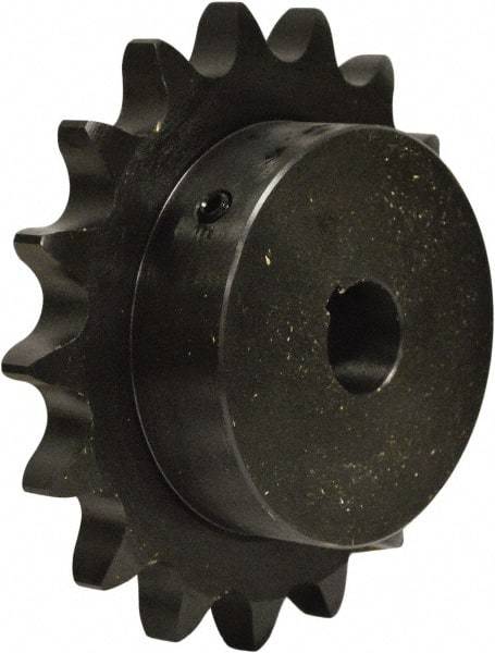 U.S. Tsubaki - 18 Teeth, 5/8" Chain Pitch, Chain Size 50, Finished Bore Sprocket - 1-3/8" Bore Diam, 3.599" Pitch Diam, 3.92" Outside Diam - Makers Industrial Supply