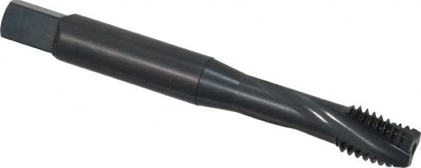 OSG - M8x1.25 Metric Coarse 3 Flute 6H Modified Bottoming Spiral Flute Tap - Powdered Metal, Oxide Finish, 2-23/32" OAL, Right Hand Flute, Right Hand Thread, D5, Series EXOTAP - Makers Industrial Supply