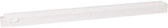 Vikan - 24" Rubber Blade Squeegee Refill - Double Edge, White, Plastic Holder - Makers Industrial Supply