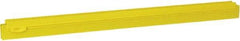 Vikan - 24" Rubber Blade Squeegee Refill - Double Edge, Yellow, Plastic Holder - Makers Industrial Supply