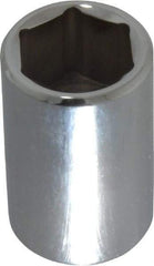 Proto - 1/2" Drive, Standard Hand Socket - 6 Points, 1-1/2" OAL, Chrome Finish - Makers Industrial Supply