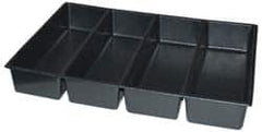 Kennedy - Tool Box Durable ABS Plastic Organizer - 23" Wide x 16-1/2" Deep x 4" High, Black, For 27" Wide Roller Cabinets - Makers Industrial Supply