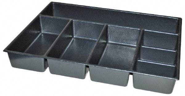 Kennedy - Tool Box Durable ABS Plastic Organizer - 23" Wide x 16-1/2" Deep x 4" High, Black, For 27" Wide Roller Cabinets - Makers Industrial Supply