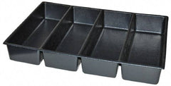 Kennedy - Tool Box Durable ABS Plastic Organizer - 25" Wide x 18-1/2" Deep x 4" High, Black, For 29" Wide Roller Cabinets - Makers Industrial Supply