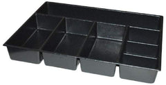 Kennedy - Tool Box Durable ABS Plastic Organizer - 25" Wide x 18-1/2" Deep x 4" High, Black, For 29" Wide Roller Cabinets - Makers Industrial Supply