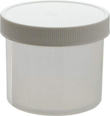 Dynalon Labware - 4 oz Jar - Polypropylene, Translucent, 2.16" High x 2.76" Diam, 2.76" Cap - Makers Industrial Supply