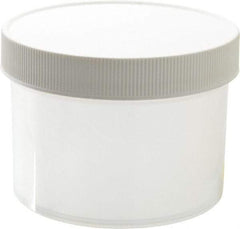 Dynalon Labware - 8 oz Jar - Polypropylene, Translucent, 2.44" High x 3-1/2" Diam, 3-1/2" Cap - Makers Industrial Supply