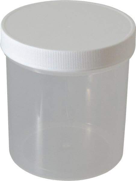 Dynalon Labware - 40 oz Jar - Polypropylene, Translucent, 5.11" High x 4.72" Diam, 4.72" Cap - Makers Industrial Supply