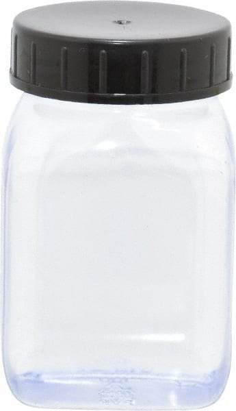 Dynalon Labware - 100 mL Wide-Mouth Bottle - PVC, Clear, 2.87" High x 1.3" Diam, 1.3" Cap - Makers Industrial Supply