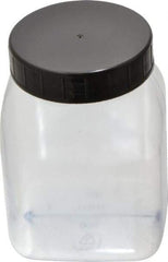 Dynalon Labware - 500 mL Wide-Mouth Bottle - PVC, Clear, 4.33" High x 2.24" Diam, 2.24" Cap - Makers Industrial Supply