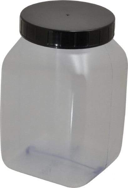 Dynalon Labware - 1,000 mL Wide-Mouth Bottle - PVC, Clear, 5.71" High x 2.76" Diam, 2.76" Cap - Makers Industrial Supply