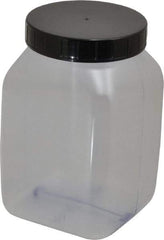 Dynalon Labware - 1,000 mL Wide-Mouth Bottle - PVC, Clear, 5.71" High x 2.76" Diam, 2.76" Cap - Makers Industrial Supply