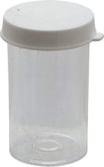 Dynalon Labware - 7 Drams Vial - Polystyrene, Clear, 2" High x 1" Diam, 3/4" Cap - Makers Industrial Supply