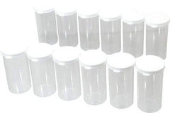 Dynalon Labware - 40 Drams Vial - Polystyrene, Clear, 4" High x 1-3/4" Diam, 3/4" Cap - Makers Industrial Supply