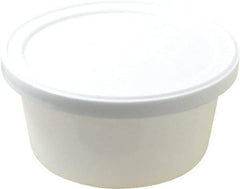 Dynalon Labware - 4 oz Disposable Container - Polyethylene, White, 1-1/8" High x 3.56" Diam, 3/4" Cap - Makers Industrial Supply