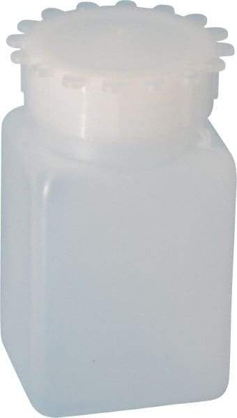 Dynalon Labware - 100 mL Wide-Mouth Bottle - Polyethylene, Translucent, 3.74" High x 1.65" Diam, 3/4" Cap - Makers Industrial Supply