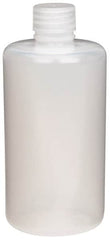 Dynalon Labware - 500 mL Narrow-Mouth Bottle - Polyethylene, Translucent, 6-1/2" High x 6-1/2" Diam, 3/4" Cap - Makers Industrial Supply