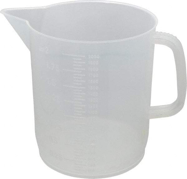 Dynalon Labware - 2,000 ml Polypropylene Graduated Beaker - 50 ml Graduation, 5-23/32" Diam x 6-1/2" High - Makers Industrial Supply