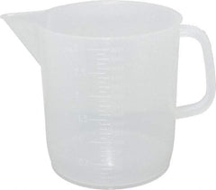 Dynalon Labware - 3,000 ml Polypropylene Graduated Beaker - 100 ml Graduation, 6-1/2" Diam x 7-5/64" High - Makers Industrial Supply