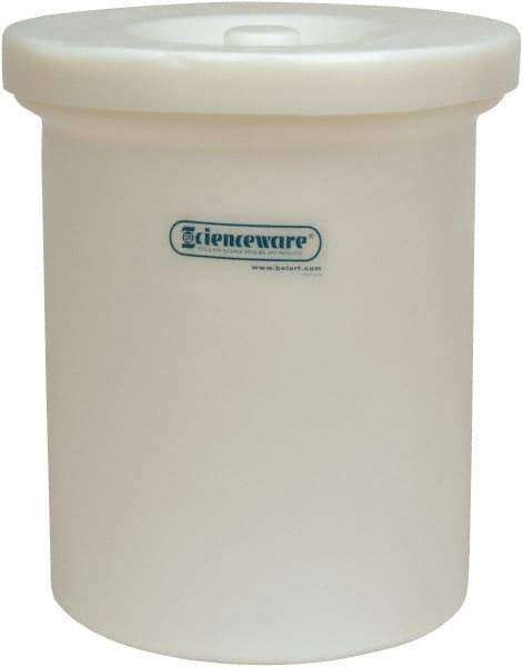 Bel-Art - 10 Gal Jar - Polyethylene, Translucent, 18" High, 3/4" Cap - Makers Industrial Supply