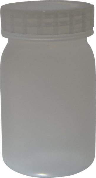 Bel-Art - 16 oz Wide-Mouth Bottle - Polypropylene, Translucent, 5.3" High x 3.2" Diam, 3/4" Cap - Makers Industrial Supply