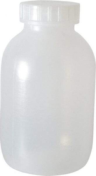 Bel-Art - 64 oz Wide-Mouth Bottle - Polypropylene, Translucent, 8.4" High x 4.9" Diam, 3/4" Cap - Makers Industrial Supply