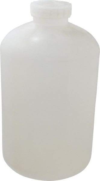 Bel-Art - 2 Gal Wide-Mouth Bottle - Polypropylene, Translucent, 13.1" High x 7.4" Diam, 3/4" Cap - Makers Industrial Supply