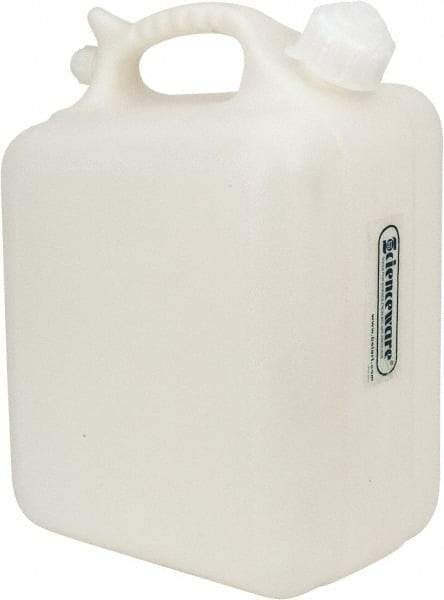 Bel-Art - 2-1/2 Gal Carboy - Polyethylene, White, 7.3" High x 10.1" Diam, 3/4" Cap - Makers Industrial Supply