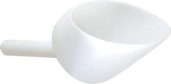 Bel-Art - 32 oz White Polyethylene Round Bottom Scoop - 4.9" Wide x 5-1/2" Deep Bowl, 5" Handle Length, 10" OAL - Makers Industrial Supply