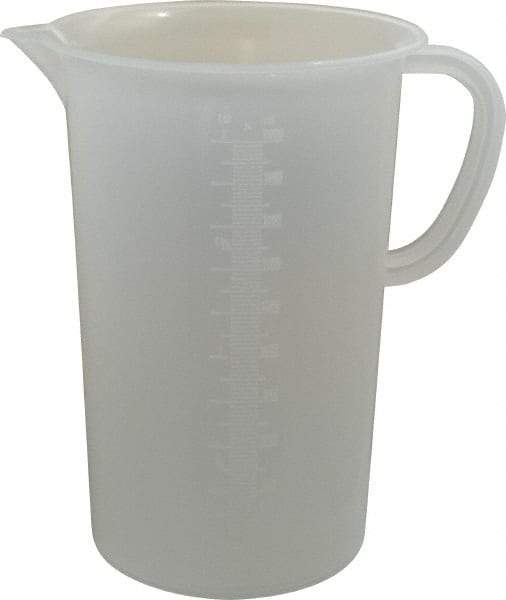 Bel-Art - 2,000 ml Polypropylene Graduated Pitcher - 100 ml Graduation, x 8-1/2" High - Makers Industrial Supply