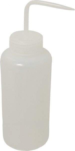 Bel-Art - 32 oz Wide-Mouth Bottle - Polyethylene, Translucent, 53mm Cap - Makers Industrial Supply