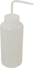 Bel-Art - 32 oz Wide-Mouth Bottle - Polyethylene, Translucent, 53mm Cap - Makers Industrial Supply