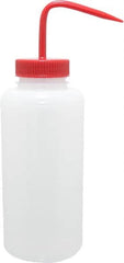 Bel-Art - 32 oz Wide-Mouth Bottle - Polyethylene, Translucent, 53mm Cap - Makers Industrial Supply