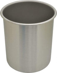 VOLLRATH - Round, Chrome Stainless Steel Food Storage Container - 8.6" High x 7.3" Wide - Makers Industrial Supply