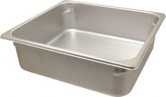 VOLLRATH - Rectangular, Chrome Stainless Steel Food Pan - 4" High x 12.8" Wide x 13.9" Long - Makers Industrial Supply