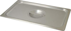 VOLLRATH - 16-1/2" Long x 10" Wide, Rectangular Stainless Steel Lid - Use with Food Pan - Makers Industrial Supply