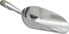 VOLLRATH - 5 oz Silver Cast Aluminum Round Bottom Scoop - 2.4" Wide Bowl, 2-1/2" Handle Length, 7.1" OAL - Makers Industrial Supply