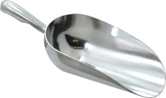 VOLLRATH - 12 oz Silver Cast Aluminum Round Bottom Scoop - 3.3" Wide Bowl, 3" Handle Length, 8.8" OAL - Makers Industrial Supply