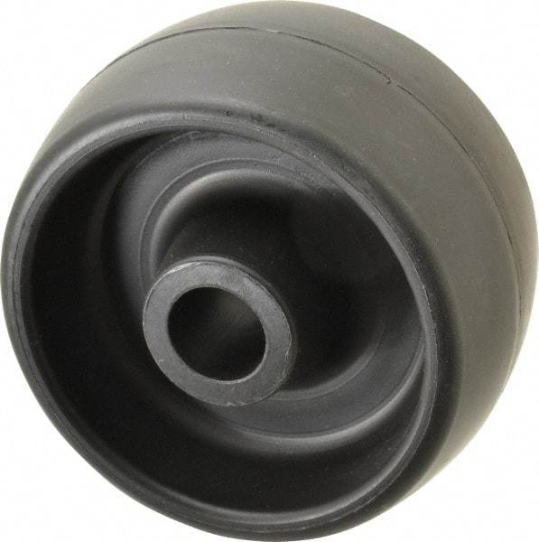 Fairbanks - 4 Inch Diameter x 2 Inch Wide, Polyolefin Caster Wheel - 400 Lb. Capacity, 2-1/4 Inch Hub Length, 3/4 Inch Axle Diameter, Plain Bearing - Makers Industrial Supply