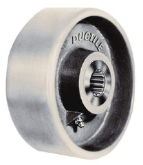 Fairbanks - 6 Inch Diameter x 2-1/2 Inch Wide, Ductile Iron Caster Wheel - 3,500 Lb. Capacity, 2-3/4 Inch Hub Length, 1 Inch Axle Diameter, Roller Bearing - Makers Industrial Supply