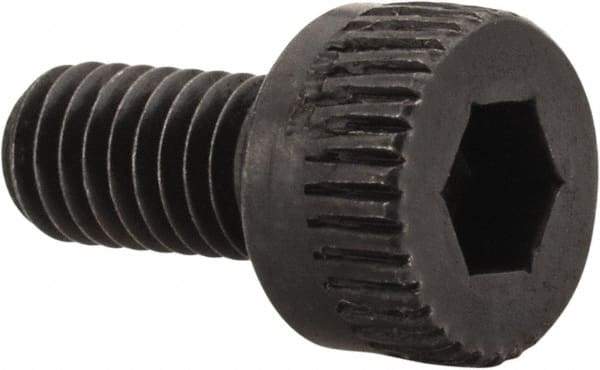 Made in USA - M3x0.50 Metric Coarse Hex Socket Drive, Socket Cap Screw - Grade 12.9 Alloy Steel, Black Oxide Finish, Fully Threaded, 6mm Length Under Head - Makers Industrial Supply